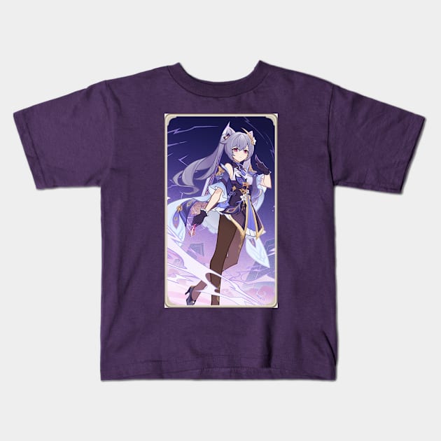 Keqing Kids T-Shirt by LadyTsundere